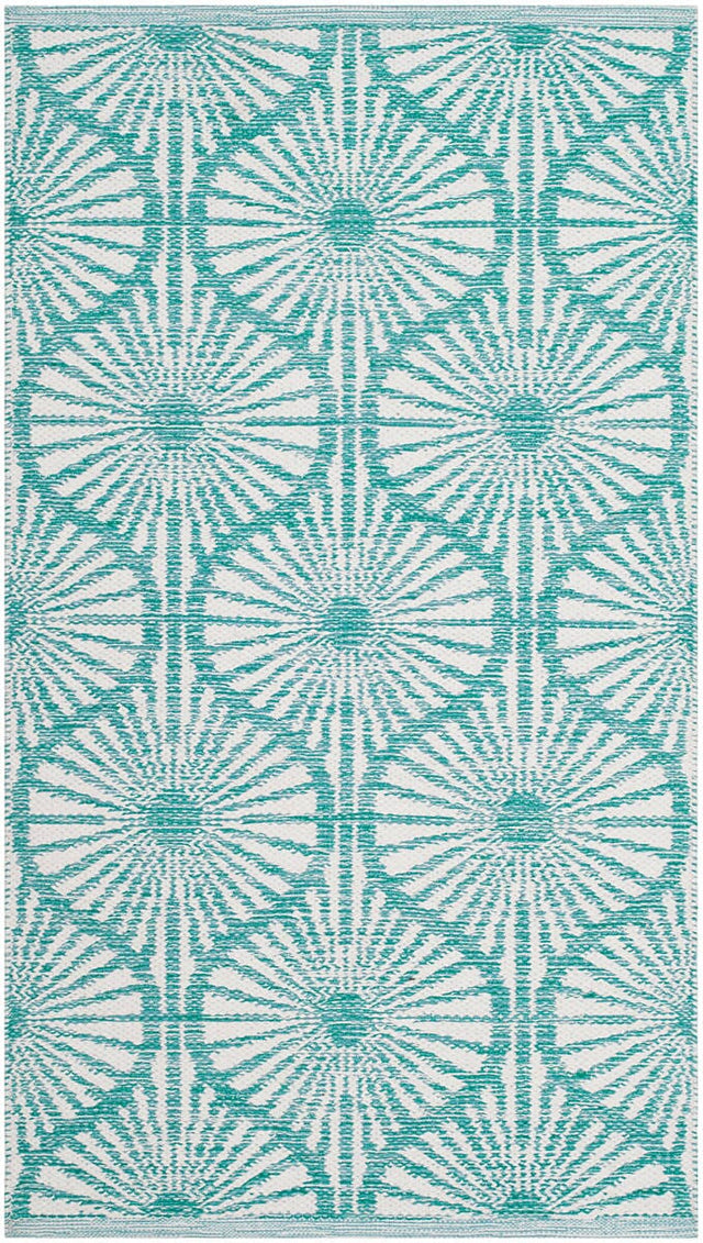 Safavieh Montauk Mtk606H Aqua / Ivory Rugs.