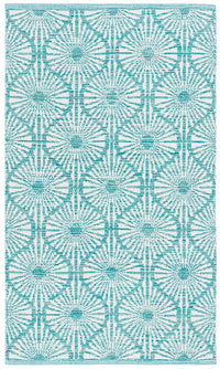 Safavieh Montauk Mtk606H Aqua / Ivory Geometric Area Rug