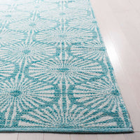 Safavieh Montauk Mtk606H Aqua / Ivory Geometric Area Rug