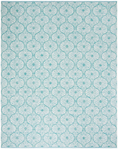 Safavieh Montauk Mtk606H Aqua / Ivory Geometric Area Rug