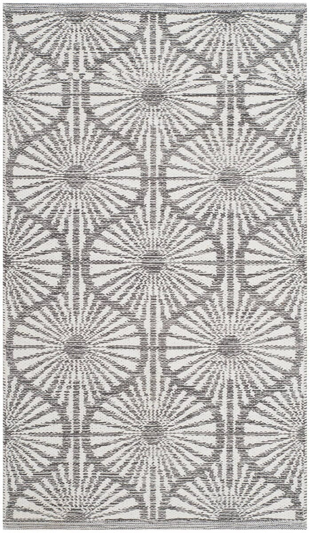 Safavieh Montauk Mtk606J Charcoal / Ivory Rugs.