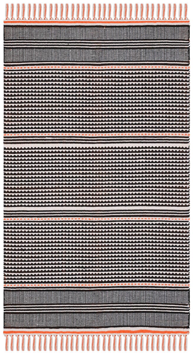 Safavieh Montauk Mtk607D Orange / Multi Striped Area Rug