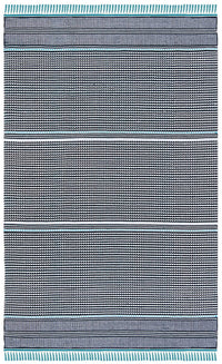 Safavieh Montauk Mtk607E Turquoise / Multi Striped Area Rug