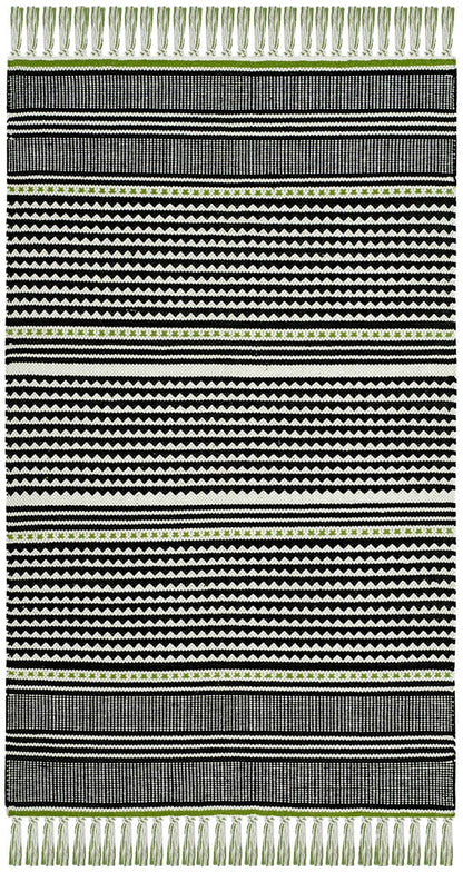 Safavieh Montauk Mtk607G Green / Multi Striped Area Rug