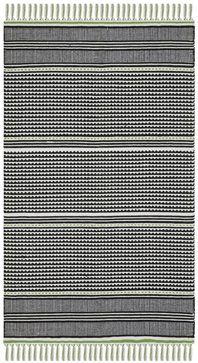 Safavieh Montauk Mtk607G Green / Multi Striped Area Rug