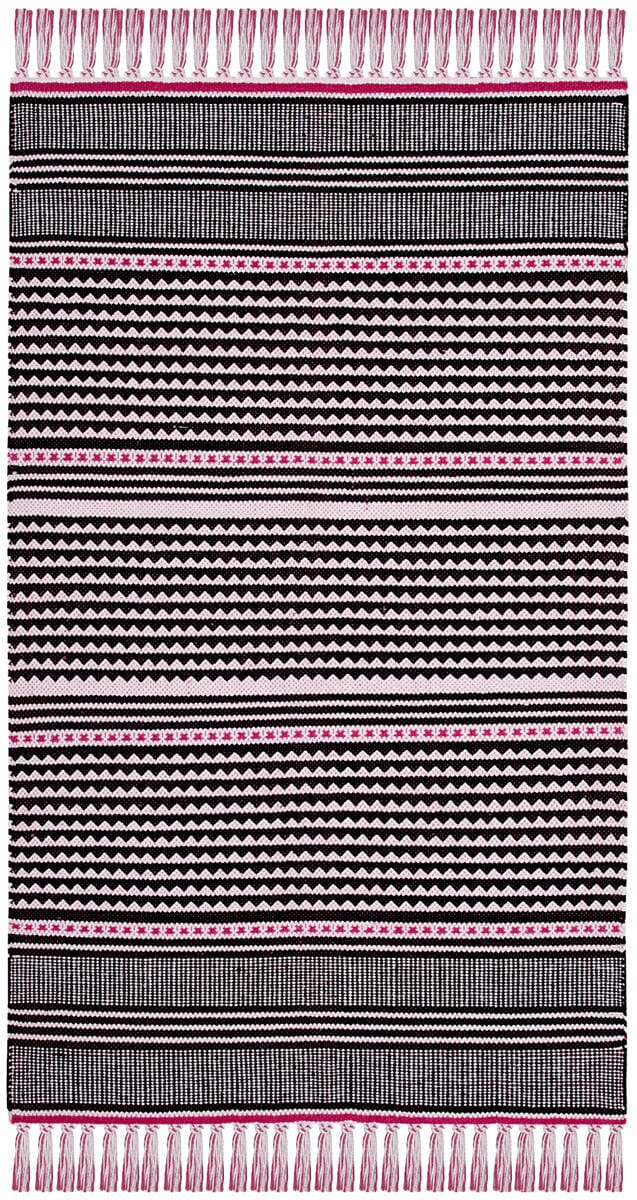 Safavieh Montauk Mtk607P Pink / Multi Striped Area Rug