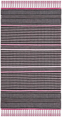 Safavieh Montauk Mtk607P Pink / Multi Striped Area Rug