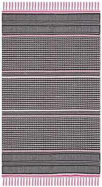 Safavieh Montauk Mtk607P Pink / Multi Striped Area Rug