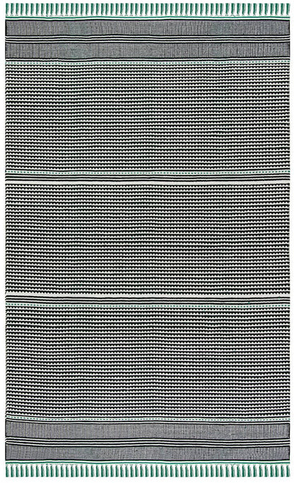 Safavieh Montauk Mtk607Q Teal / Multi Striped Area Rug