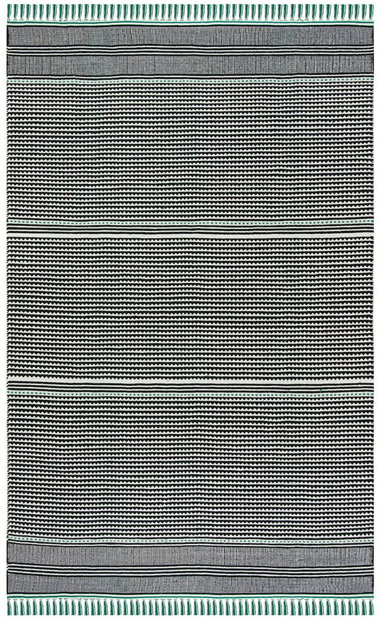 Safavieh Montauk Mtk607Q Teal / Multi Striped Area Rug