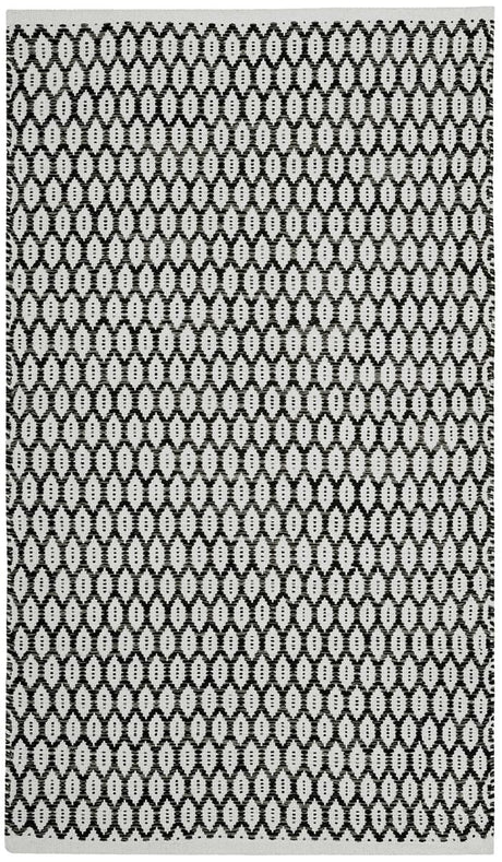 Safavieh Montauk Mtk608A Black/Ivory Rug.