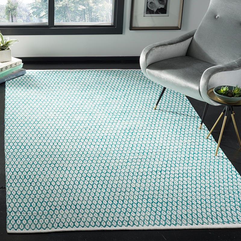 Safavieh Montauk Mtk608H Aqua / Ivory Area Rug