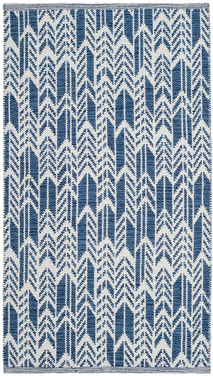 Safavieh Montauk Mtk609C Navy / Ivory Geometric Area Rug