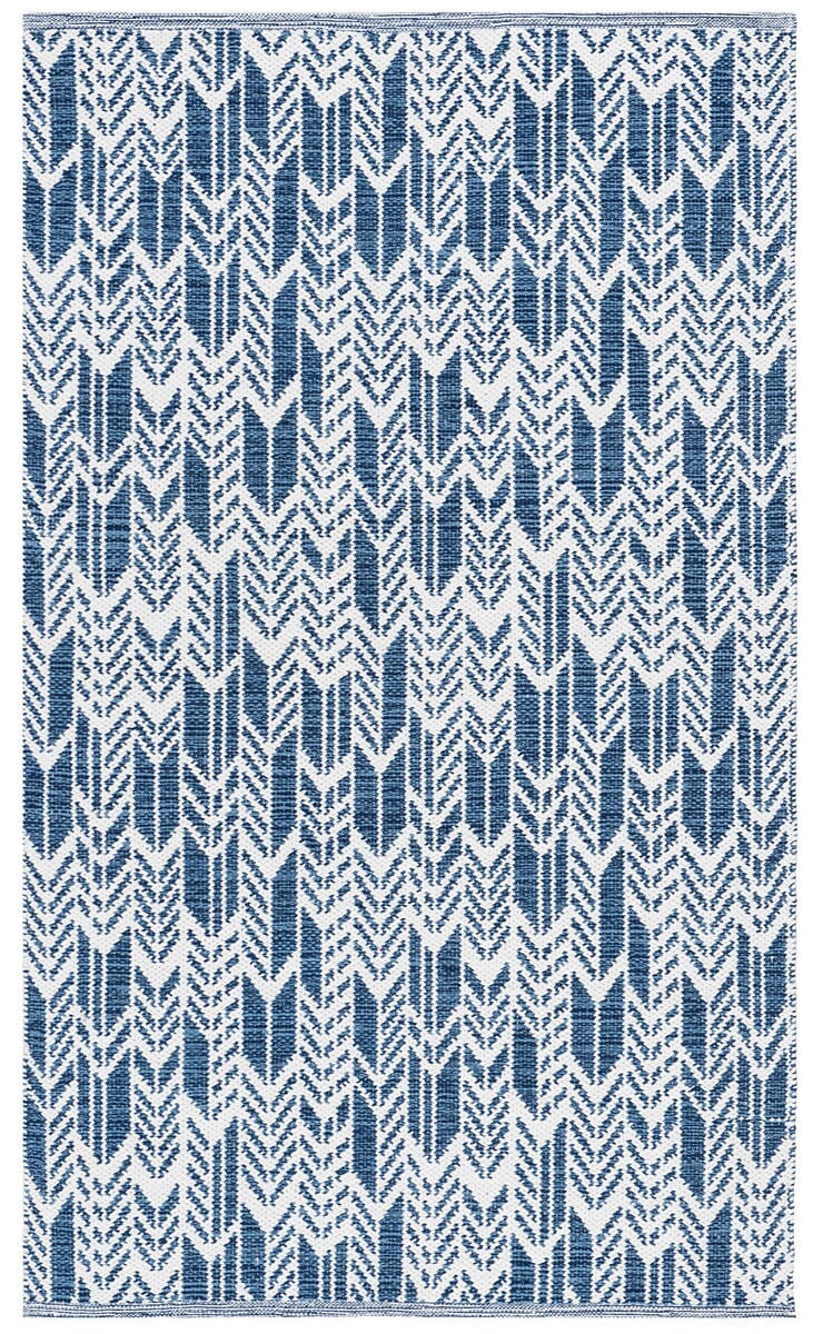 Safavieh Montauk Mtk609C Navy / Ivory Geometric Area Rug