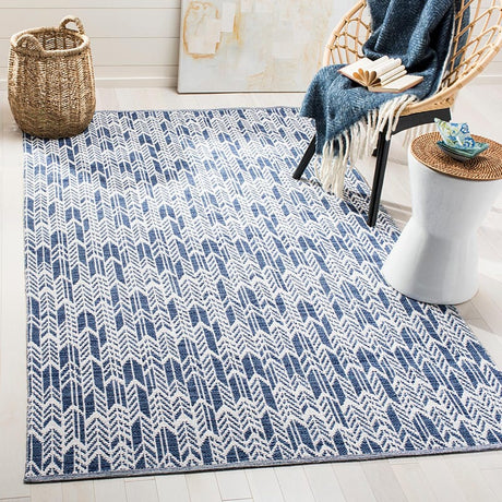 Safavieh Montauk Mtk609C Navy / Ivory Rugs.