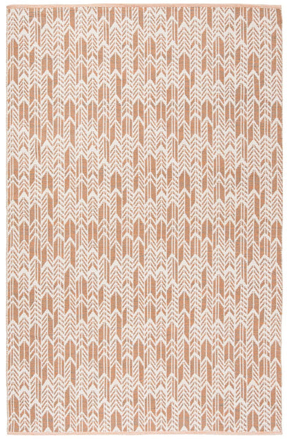 Safavieh Montauk Mtk609D Orange / Ivory Geometric Area Rug