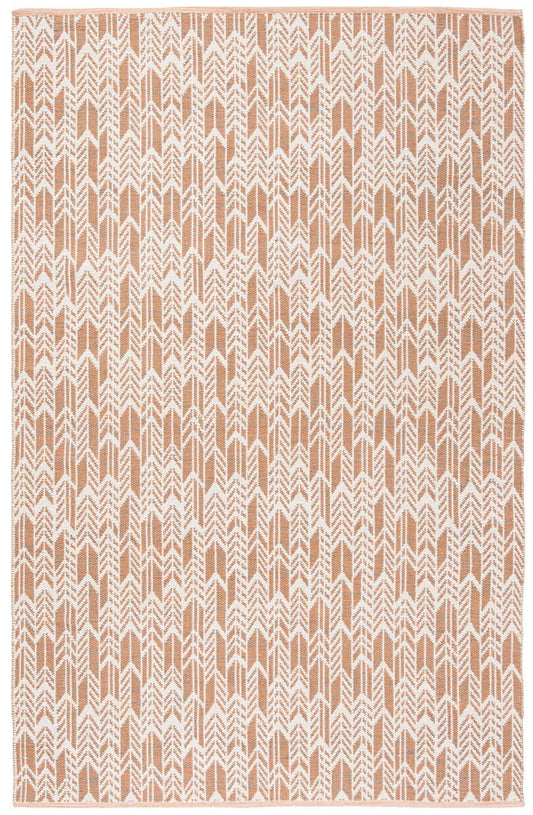 Safavieh Montauk Mtk609D Orange / Ivory Geometric Area Rug