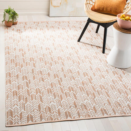 Safavieh Montauk Mtk609D Orange / Ivory Rugs.