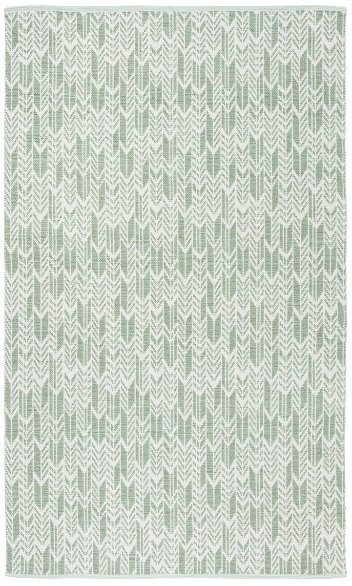 Safavieh Montauk Mtk609G Light Green / Ivory Geometric Area Rug