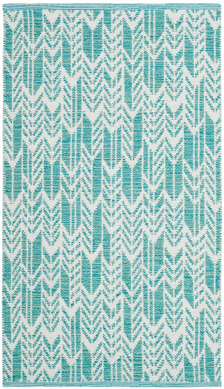 Safavieh Montauk Mtk609H Aqua / Ivory Rugs.