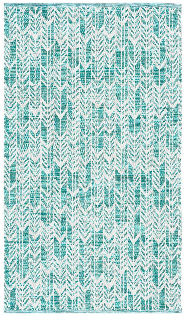 Safavieh Montauk Mtk609H Aqua / Ivory Rugs.