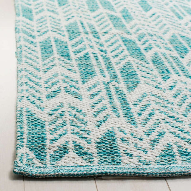 Safavieh Montauk Mtk609H Aqua / Ivory Rugs.