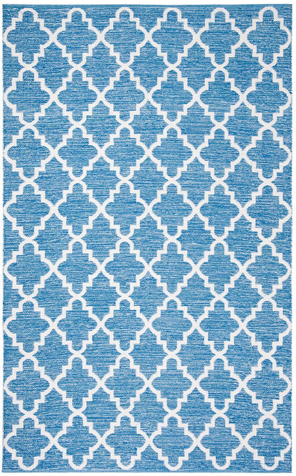 Safavieh Montauk Mtk611B Blue / Ivory Geometric Area Rug