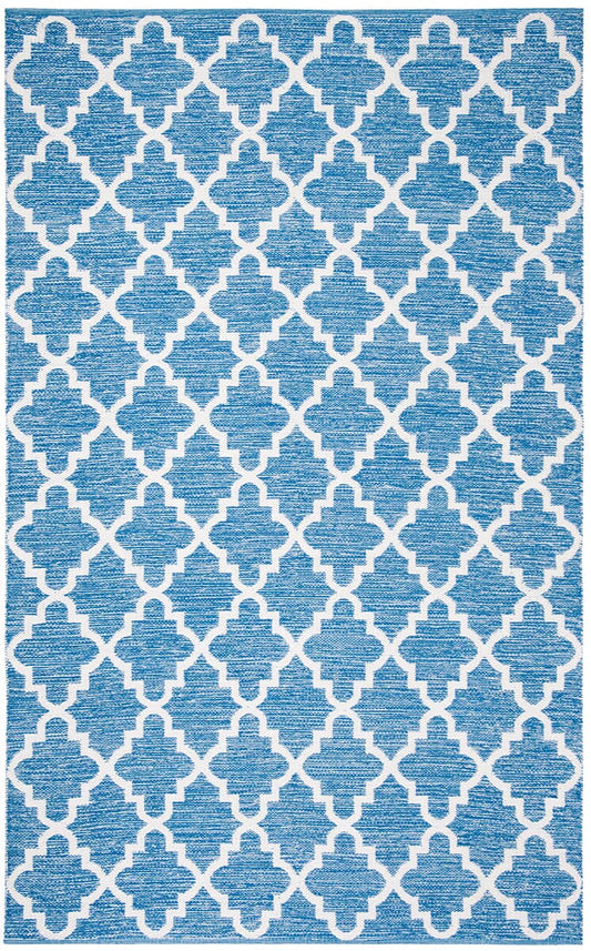 Safavieh Montauk Mtk611B Blue / Ivory Geometric Area Rug