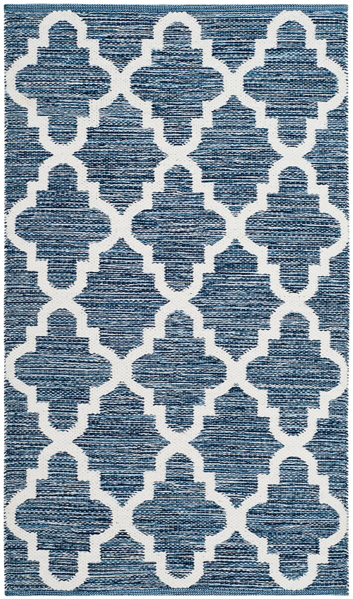 Safavieh Montauk Mtk611C Navy / Ivory Geometric Area Rug