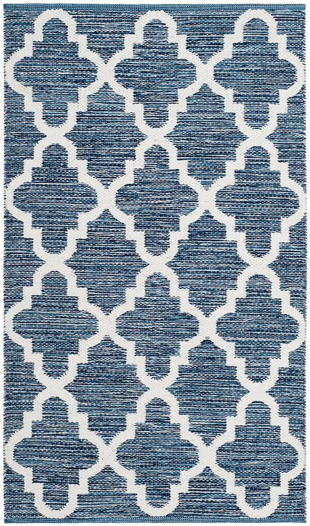 Safavieh Montauk Mtk611C Navy / Ivory Rugs.