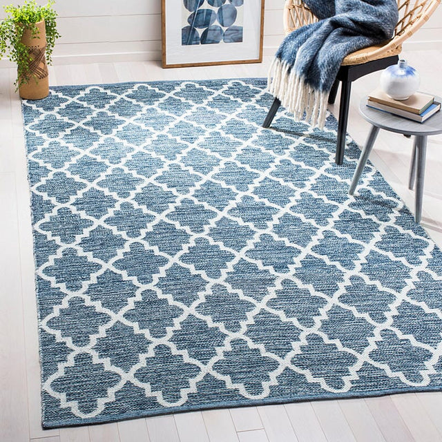 Safavieh Montauk Mtk611C Navy / Ivory Rugs.