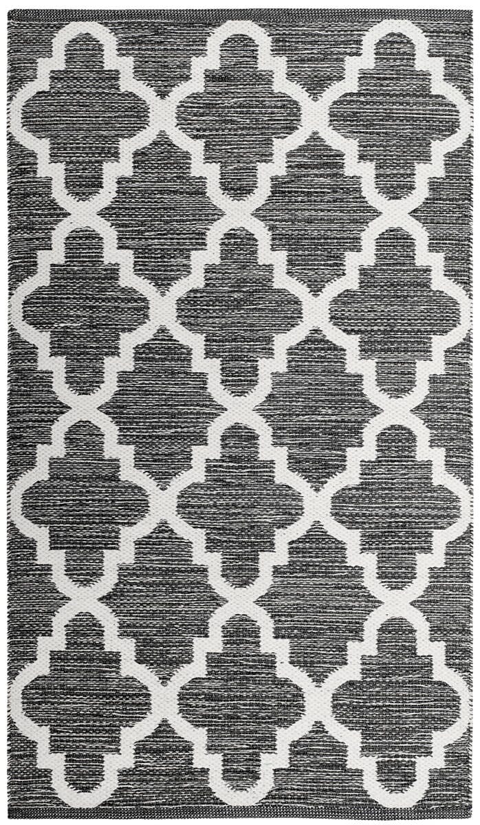 Safavieh Montauk Mtk611J Charcoal / Ivory Geometric Area Rug