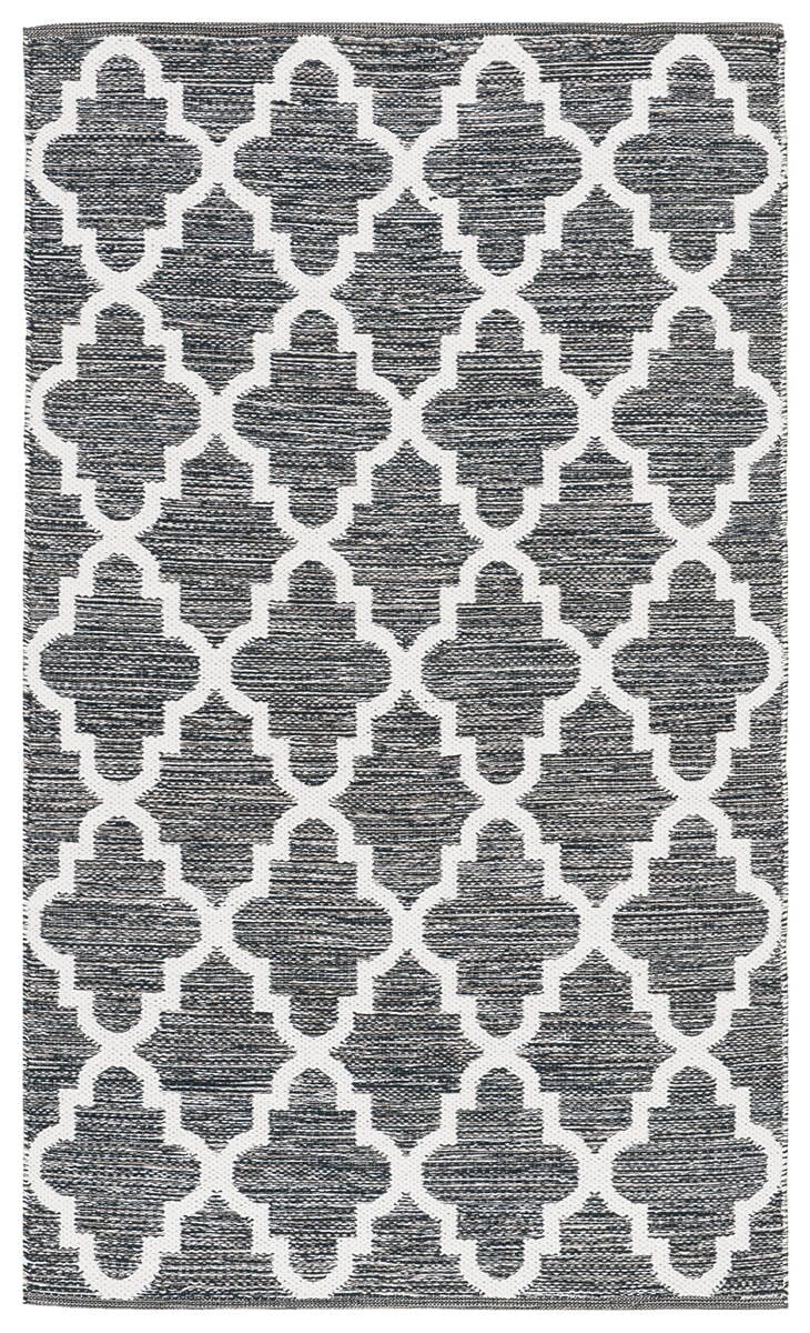 Safavieh Montauk Mtk611J Charcoal / Ivory Geometric Area Rug