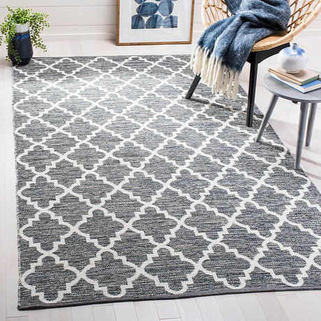 Safavieh Montauk Mtk611J Charcoal / Ivory Rugs.