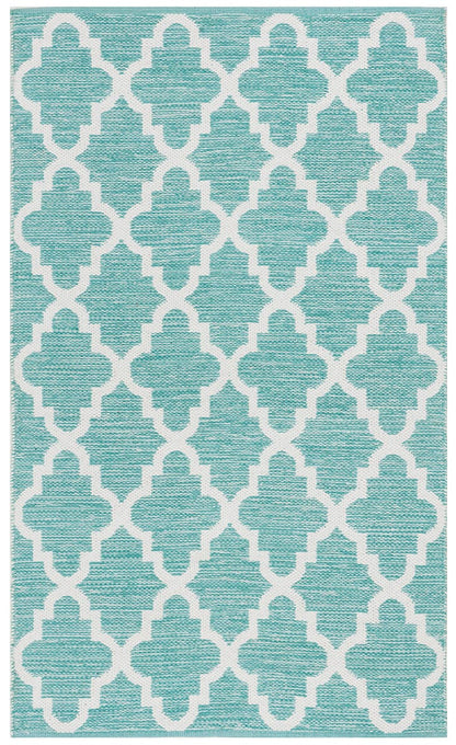 Safavieh Montauk Mtk611Q Mint / Ivory Geometric Area Rug