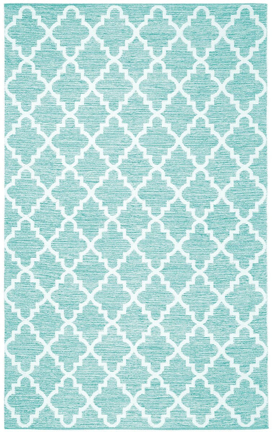 Safavieh Montauk Mtk611Q Mint / Ivory Geometric Area Rug