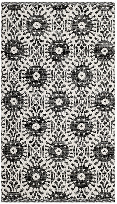 Safavieh Montauk Mtk612A Black / Ivory Rugs.