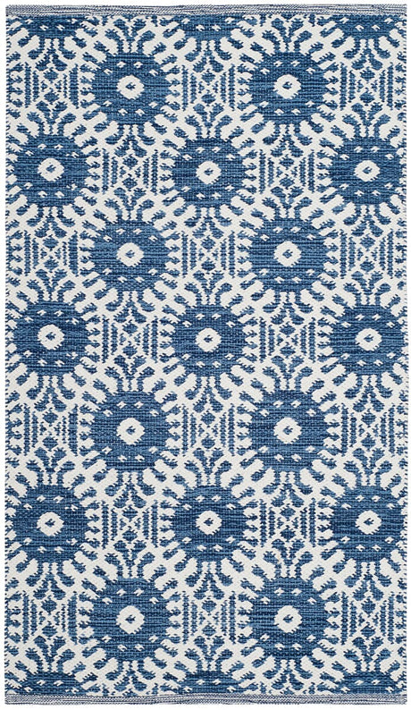 Safavieh Montauk Mtk612C Navy / Ivory Rugs.