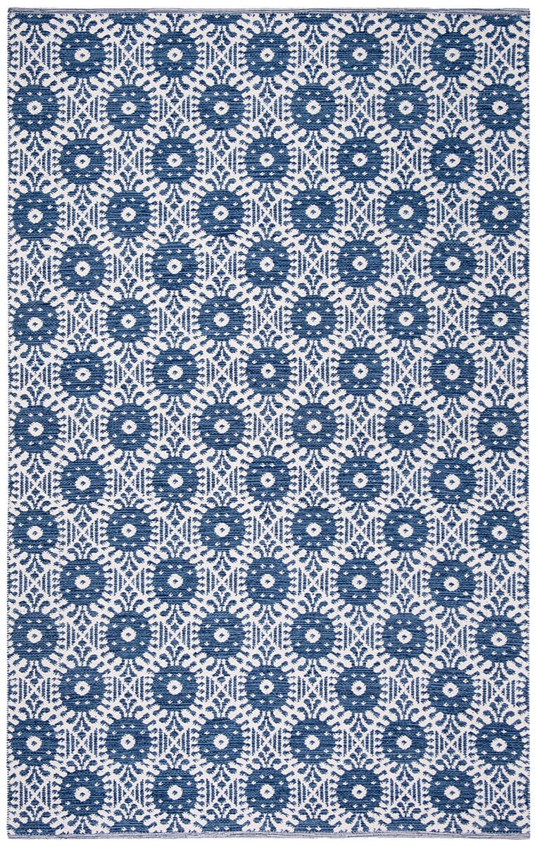 Safavieh Montauk Mtk612C Navy / Ivory Geometric Area Rug