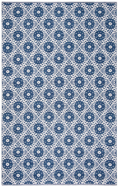 Safavieh Montauk Mtk612C Navy / Ivory Geometric Area Rug