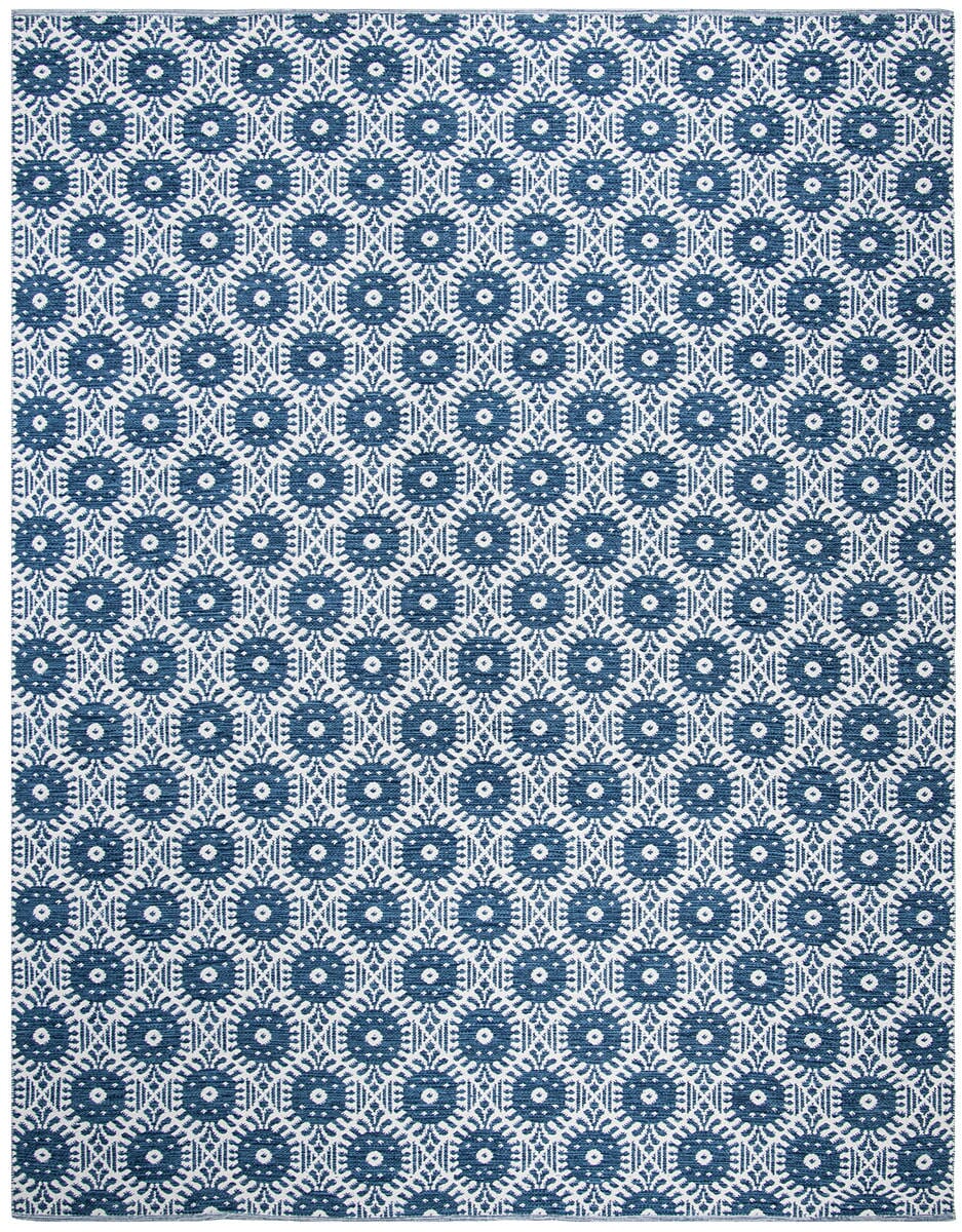 Safavieh Montauk Mtk612C Navy / Ivory Geometric Area Rug