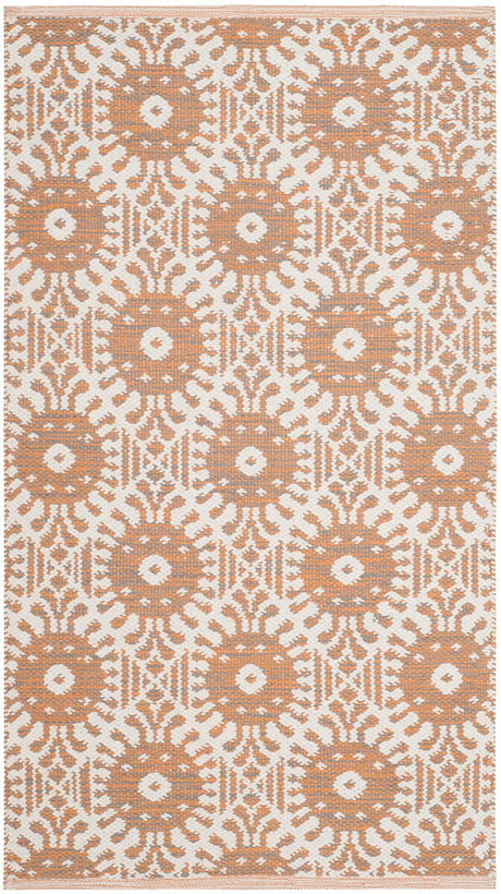 Safavieh Montauk Mtk612D Orange / Ivory Rugs.