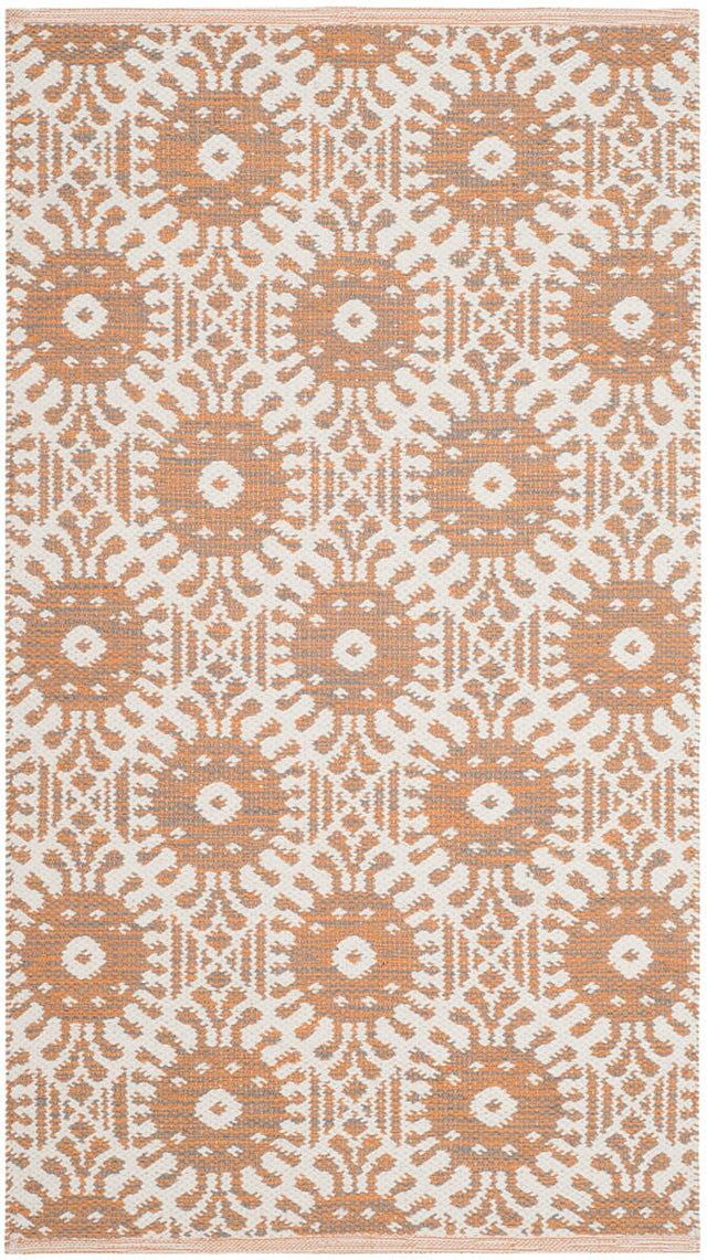 Safavieh Montauk Mtk612D Orange / Ivory Rugs.