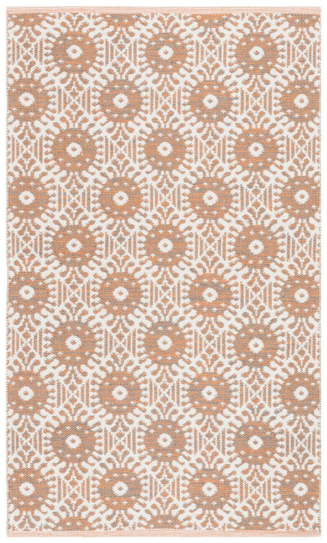 Safavieh Montauk Mtk612D Orange / Ivory Rugs.