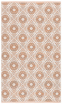 Safavieh Montauk Mtk612D Orange / Ivory Geometric Area Rug