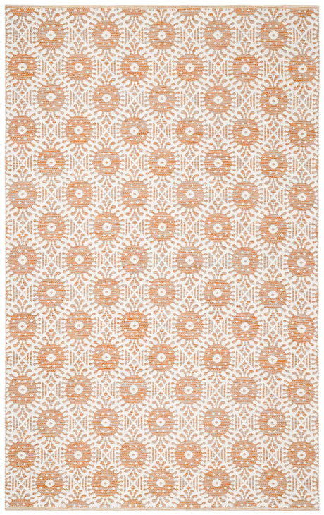 Safavieh Montauk Mtk612D Orange / Ivory Rugs.