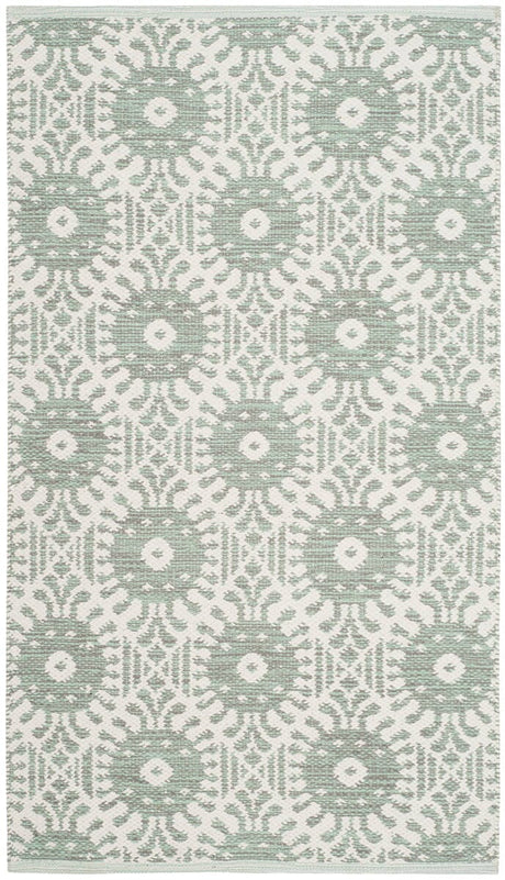 Safavieh Montauk Mtk612G Light Green / Ivory Rugs.