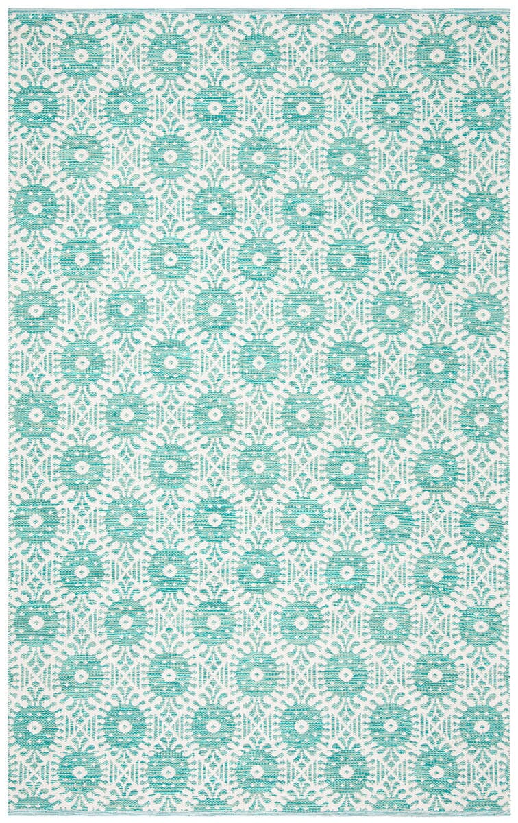 Safavieh Montauk Mtk612H Aqua / Ivory Rugs.