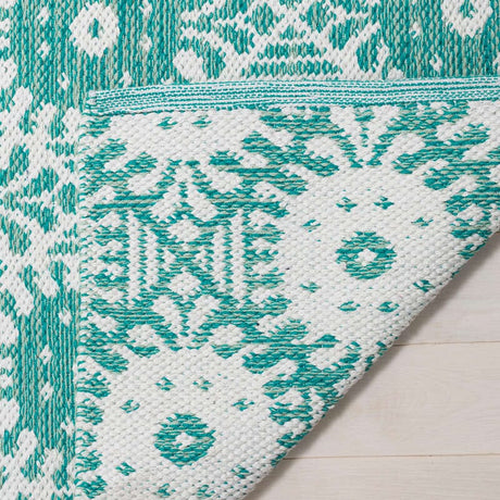 Safavieh Montauk Mtk612H Aqua / Ivory Rugs.