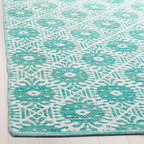 Safavieh Montauk Mtk612H Aqua / Ivory Rugs.